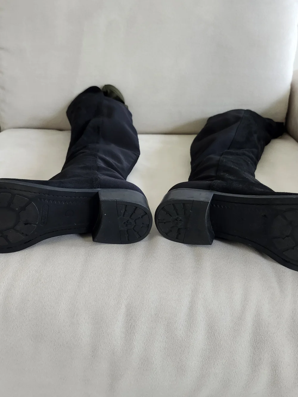 Nine West Black Over-the-Knee Suede Boots